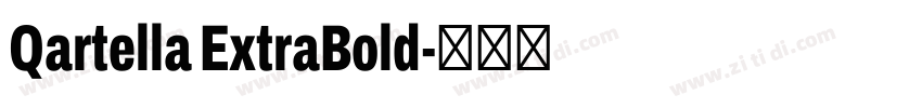 Qartella ExtraBold字体转换